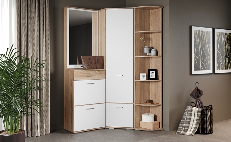 Виола (Дуб сонома/Белый)