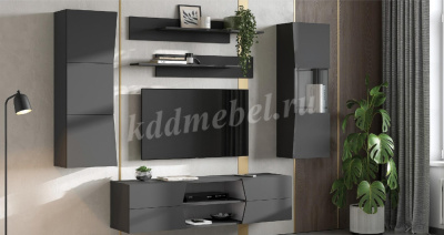 Тумба-2 Оникс навесная (Графит)