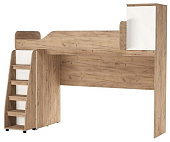 Кровать двухъярусная Гретта (Дуб крафт золотой/Белый)