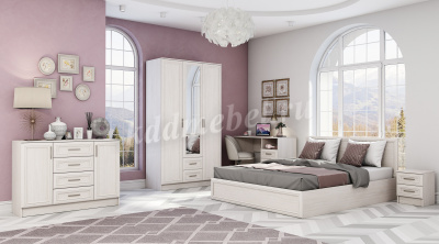 Стол письменный Принцесса (Ясень анкор белый)