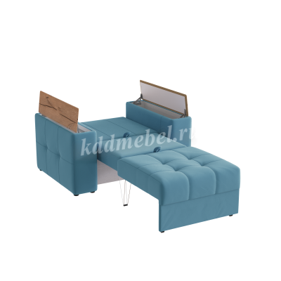 Кресло-кровать Нави (Светло-голубой/Дуб канадский)