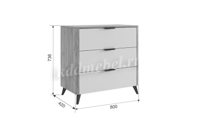 Комод Адам (Дуб крафт золотой/Графит)