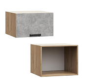 Шкаф верхний ШВГП 600 Кухня Бетоны (Бетон Снежный)