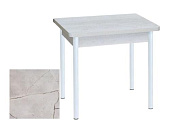 Стол обеденный Д17 раскладной (Оникс/Опоры белые)