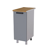 Шкаф нижний 35Р кухня Осло без столешницы (Белый/Карбон брюле)