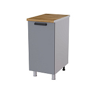 Шкаф нижний глубокий Г4Р кухня Кампео без столешницы (Белый/Мята-софт)