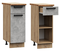 Шкаф нижний ШН1Я 300 Кухня Ксения (Белый глянец) БЕЗ СТОЛЕШНИЦЫ