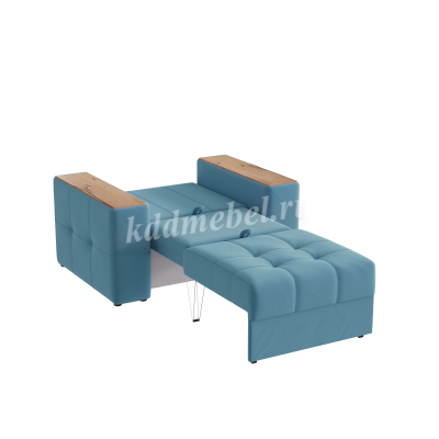 Кресло-кровать Виконт (Светло-голубой/Дуб канадский)