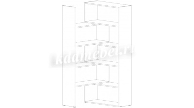 Полка Бостон универсальная (Дуб вотан)