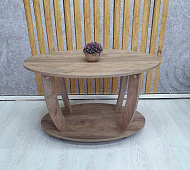 Стол журнальный Овальный (Дуб самдал)
