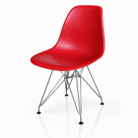PP 623 C (gh-8073) стул обеденный, сиденье-пластик, каркас-хромированный, красный PP 623 C (gh-8073) стул обеденный, сиденье-пластик, каркас-хромированный, красный