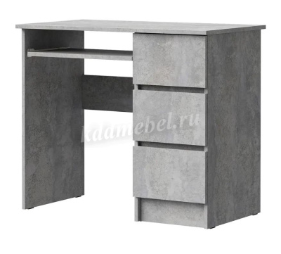 Стол письменный правый Лето МС-6 (Цемент светлый)