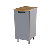 Шкаф нижний 4Р кухня Кампео без столешницы (Белый/Панакота)