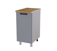 Шкаф нижний глубокий Г4Р кухня Осло без столешницы (Белый/Карбон мята)