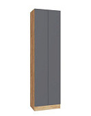 Шкаф платяной Руэлла (Дуб крафт золотой/Графит серый)