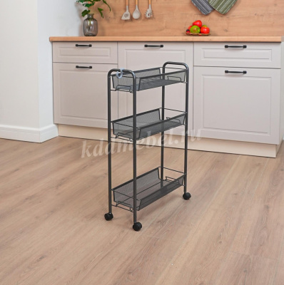 Этажерка Ладья-1К на колесиках (Графит)