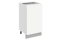 Шкаф рабочий Фьюжн 42.38 L450 левый (1 дв. гл.) (Белый эмаль)