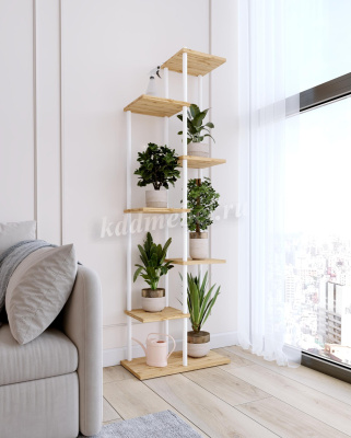 Подставка для цветов Шафран-17Л (Белый)