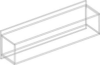 Полка настенная №1 Вита (Белый лофт)