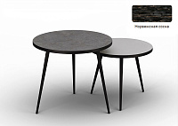 Стол журнальный Ранс большой (Опора Черный муар/Сосна Норвежская 520)