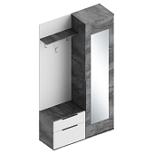 Прихожая Лео-2 правая (Айрон рок/Софт айс)