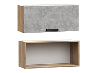 Шкаф верхний ШВГ 800 Кухня Лайн (Лофт Папирус)