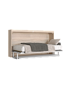 Раскладушка-кабинет 900 кровать односпальная (Дуб сонома светлый/Белый)