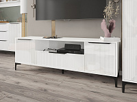 Тумба ТВ Кимберли 1650 (Белый/Белый глянец)