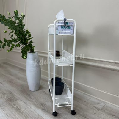 Этажерка Ладья-1К на колесиках (Белый)