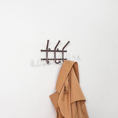 Вешалка Норма-3 (Коричневый)