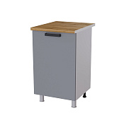 Шкаф нижний 5Р кухня Контемп без столешницы (Дуб сонома/Слоновая кость)