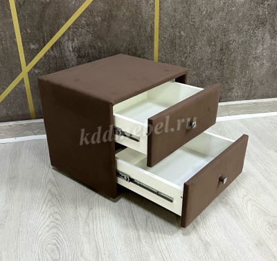 Тумба прикроватная Твист (Микровелюр/Шоколад)