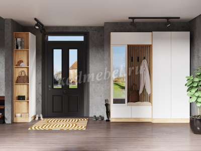 Центральная секция Руэлла (Дуб крафт золотой/Белый)